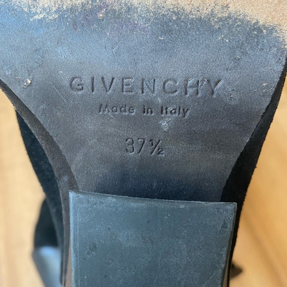 \Givenchy Tall black over the knee suede wester style boot - Picture 6 of 7